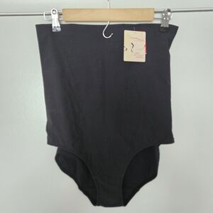 NWT Spanx Cotton High Waisted Shaping Panty Black Size XL